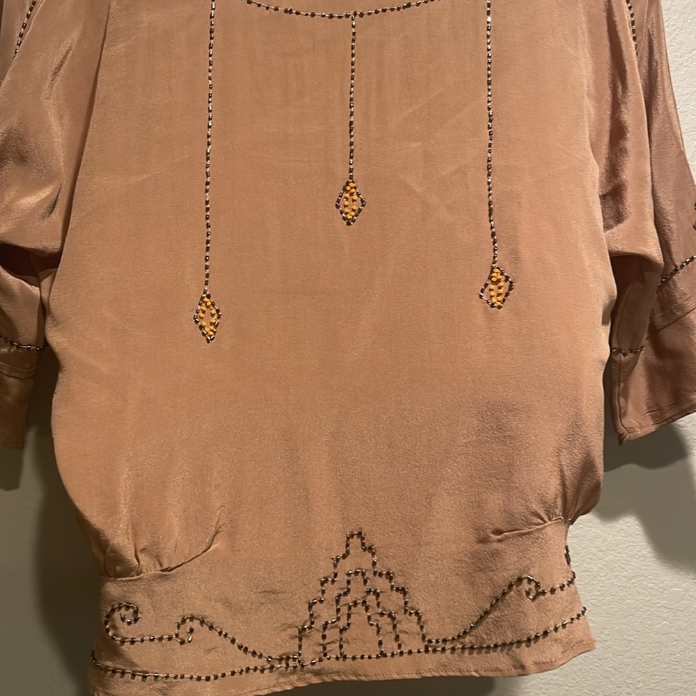 What Goes Around Cones Around Silk Blouse - Picture 6 of 6